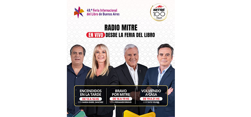 Radio Mitre dice presente en la edición número 49° de la Feria del Libro