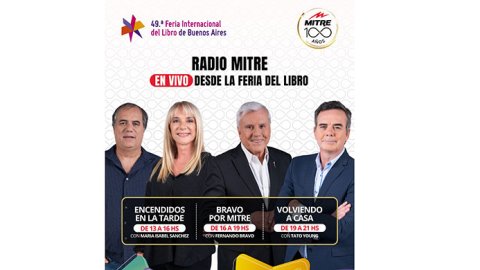 Radio Mitre dice presente en la edición número 49° de la Feria del Libro