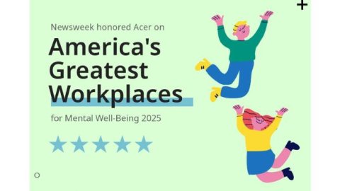 Acer es destacada por Newsweek entre las mejores empresas para el bienestar mental en 2025