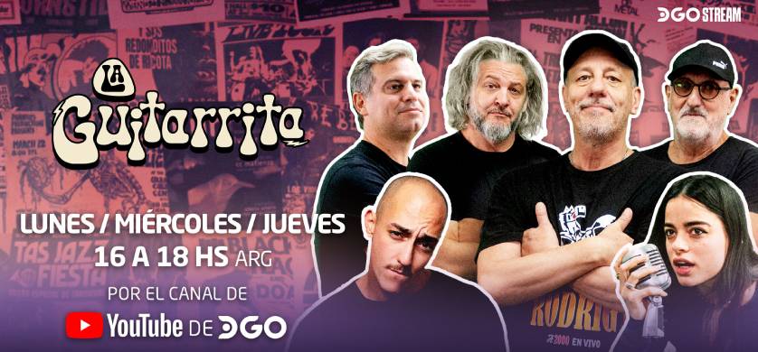 Yayo volvió a la pantalla con La Guitarrita, el nuevo ciclo humorístico de DGO Stream