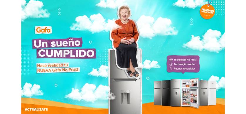 Gafa lanza “Un Sueño Cumplido”, su campaña digital para presentar la nueva línea de heladeras No Frost