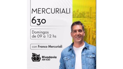 Franco Mercuriali llega a la segunda mañana de los domingos en Rivadavia con #Mercuriali630