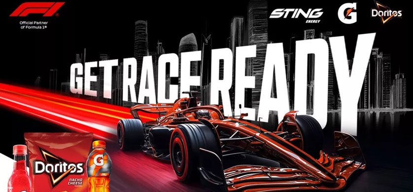 PepsiCo establece una alianza con la F1 a través de sus marcas Doritos, Gatorade y Sting Energy