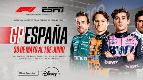 ESPN trae a DISNEY+ la F1 en España, con los McLaren al frente y Franco Colapinto ilusionado por dar más