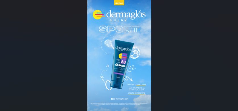 Dermaglós Solar lanza su nuevo FPS 50 Sport: Innovación y protección para disfrutar del deporte al aire libre