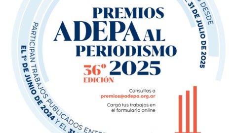 Abren la convocatoria de los Premios ADEPA al Periodismo