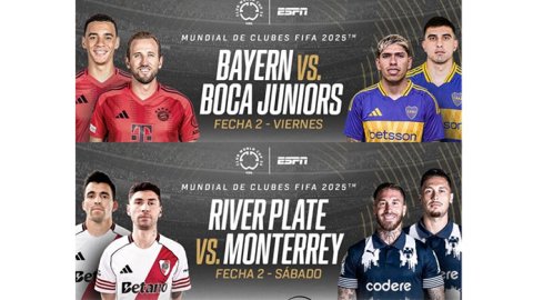 Boca vs Bayern Munich y River vs Monterrey: ¿Dónde ver? Días y horarios, canal de TV, streaming online y grilla completa