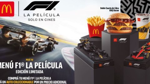 McDonald’s pisa el acelerador con el regreso del Menú F1, ahora con autos coleccionables