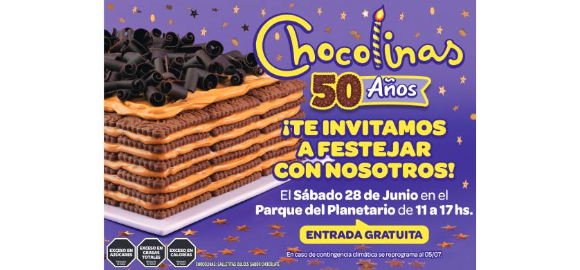 Chocolinas celebra sus 50 años con un evento gratuito en el Planetario