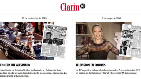 Clarín celebra sus 80 años con un especial multimedia