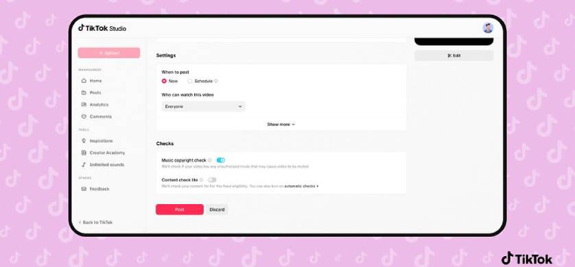 TikTok prueba nuevas herramientas para revisar contenido antes de su publicación