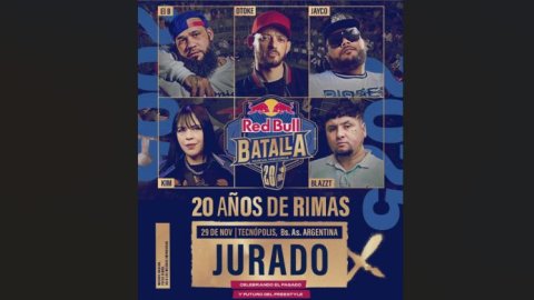 Dtoke, Blazzt, El B, Kim y Jayco serán jueces en Tecnópolis para el evento de aniversario de los 20 años de Red Bull Batalla