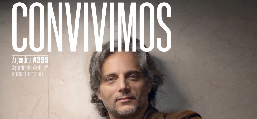 Joaquín Furriel en la tapa de Convivimos de septiembre