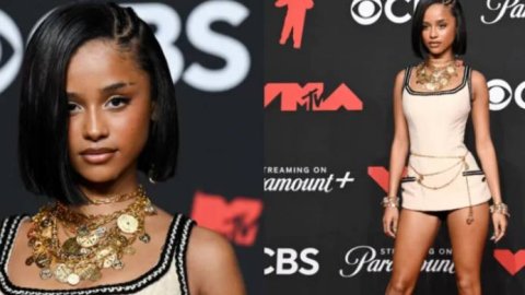 Tyla luce Pandora Talismán en los MTV VMAs 2025