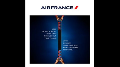  Wifi de alta velocidad gratuito ahora disponible a bordo de los vuelos de Air France