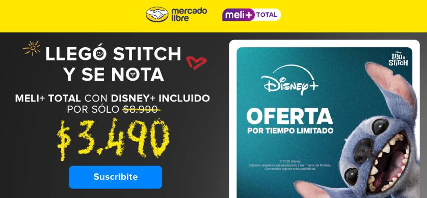 Meli+ Total: Mercado Libre lanza promoción con Disney+ y beneficios para compras online