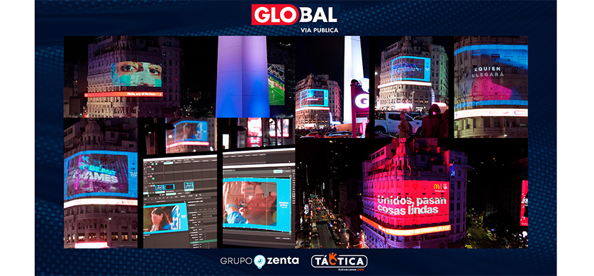 Global Vía Pública lleva el mapping al ícono más emblemático de la ciudad