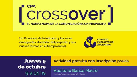 El CPA presenta CROSSOVER CPA, un espacio sobre comunicación con propósito
