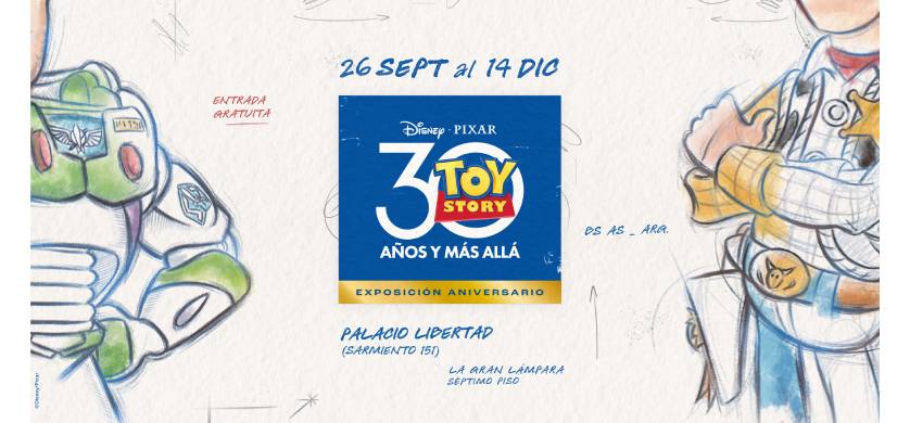 "Toy Story 30: Exposición aniversario" en el Palacio Libertad de Buenos Aires
