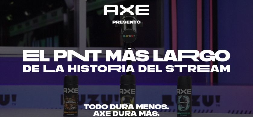 AXE Supreme presenta el PNT más largo de la historia del streaming