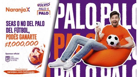 Naranja X vuelve con "Palo X Palo" en la Liga Profesional