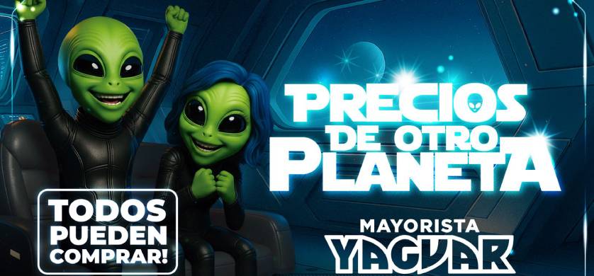 Yaguar presenta su campaña “Precios de otro planeta”