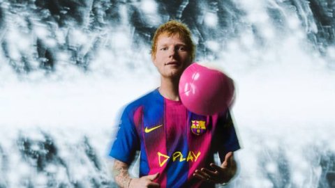 Spotify y FC Barcelona presentan a Ed Sheeran en la camiseta para El Clásico