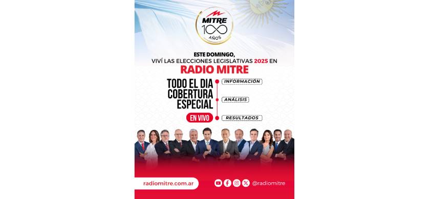 Radio Mitre presenta una cobertura especial por las elecciones legislativas 2025
