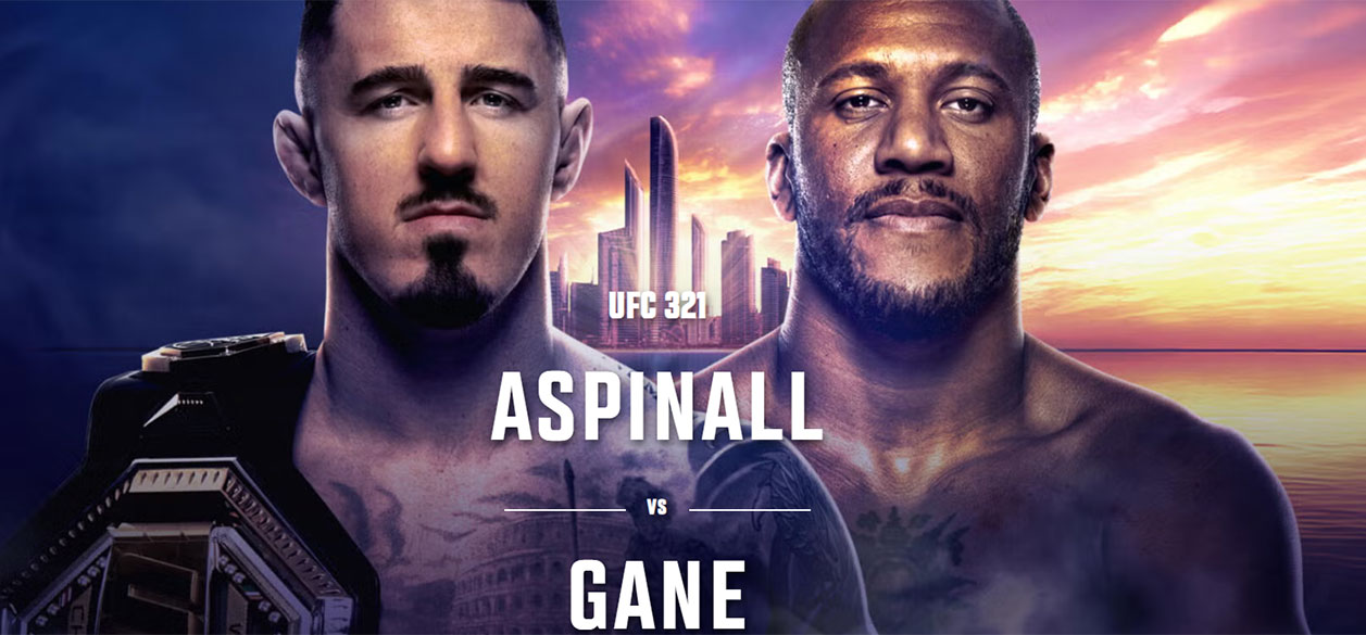 UFC 321: Aspinall vs. Gane, choque de titanes en Disney+