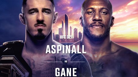 UFC 321: Aspinall vs. Gane, choque de titanes en Disney+