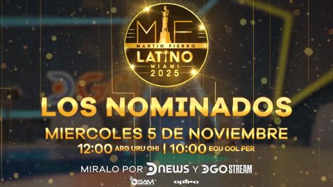 DGO Stream y Bondi Live anuncian a los nominados de los Martín Fierro Latino Miami 2025