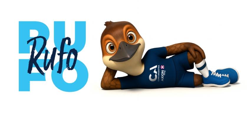 Torneos presentó a Rufo, la primera mascota de la Copa Argentina