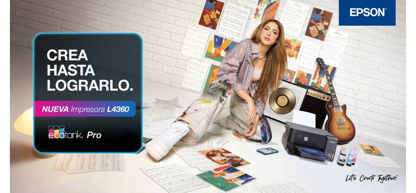 Shakira protagoniza la nueva campaña regional de Epson para EcoTank Pro