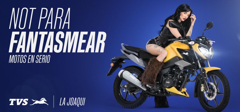 La Joaqui protagoniza “Not para Fantasmear”, la nueva campaña de TVS Motos