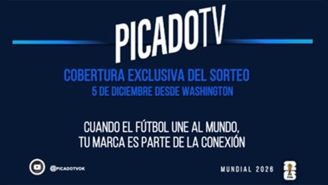 PicadoTV transmitirá en vivo el sorteo de grupos del Mundial 2026