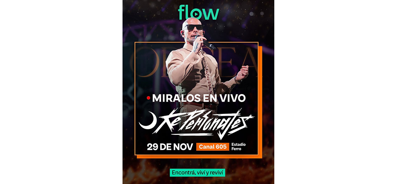 Flow transmite en vivo el show de Ke Personajes en Ferro