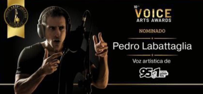 Pedro Labattaglia, voz artística de Metro Power Hits 95.1, nominado a los Voice Arts Awards 2025