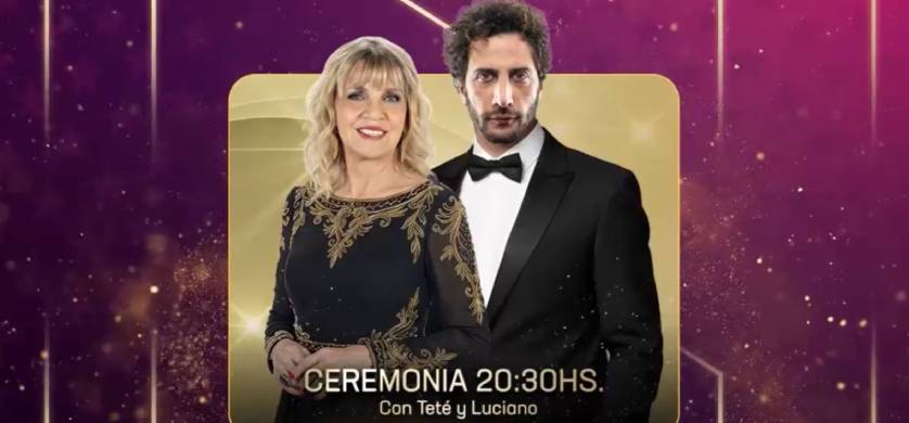 Teté Coustarot y Luciano Cáceres conducirán la ceremonia del Martín Fierro de Cine 2025