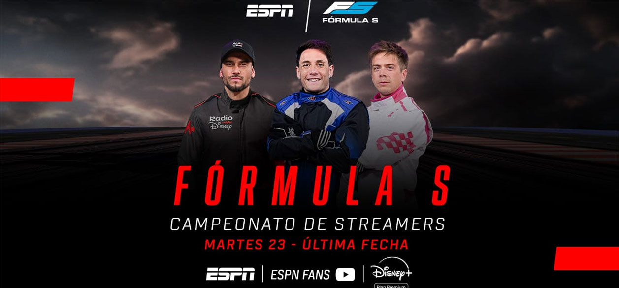 ESPN trae la cuarta y última carrera de la Fórmula S, con la definición del Campeonato de Streamers