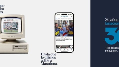 LA NACION, 30 años en digital: desde que Maradona dijo adiós, hasta que le dijimos adiós a Maradona