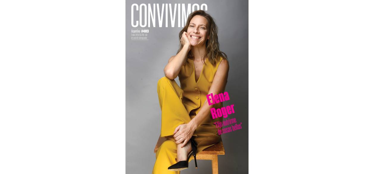 Elena Roger protagoniza la tapa de CONVIVIMOS de enero 2026