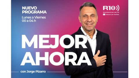Jorge Pizarro se suma a las noches de Radio 10 con un nuevo programa