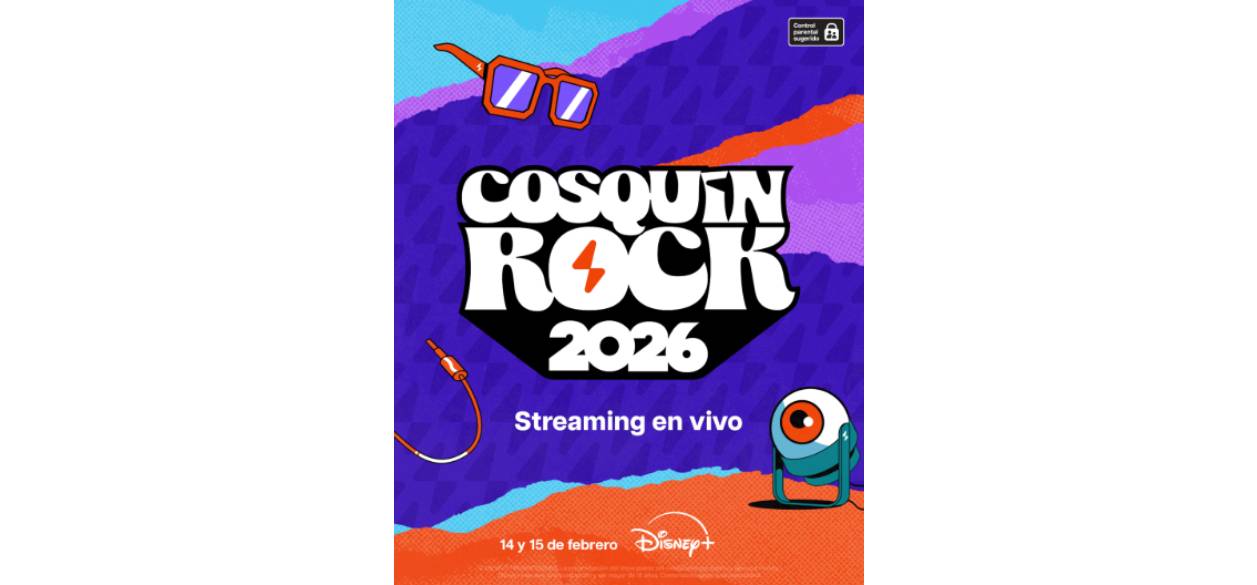Disney+ transmitirá en exclusiva el festival Cosquín Rock 2026