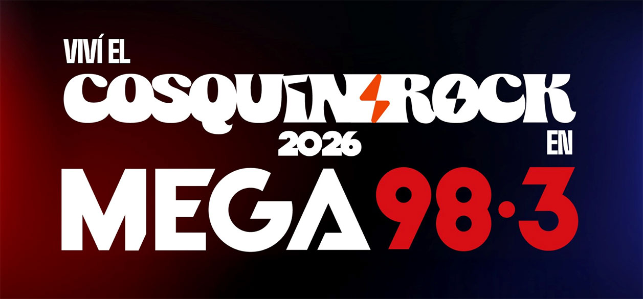 Mega 98.3 presente en el Cosquín Rock 2026: 14 horas de rock en vivo y cobertura exclusiva
