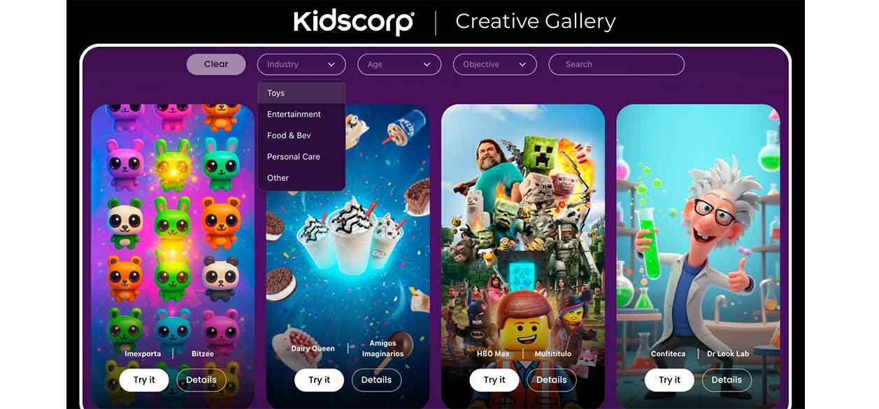 Kidscorp presenta nueva Creative Gallery: formatos de alto impacto y máxima eficiencia para conectar con GenZ y Alpha