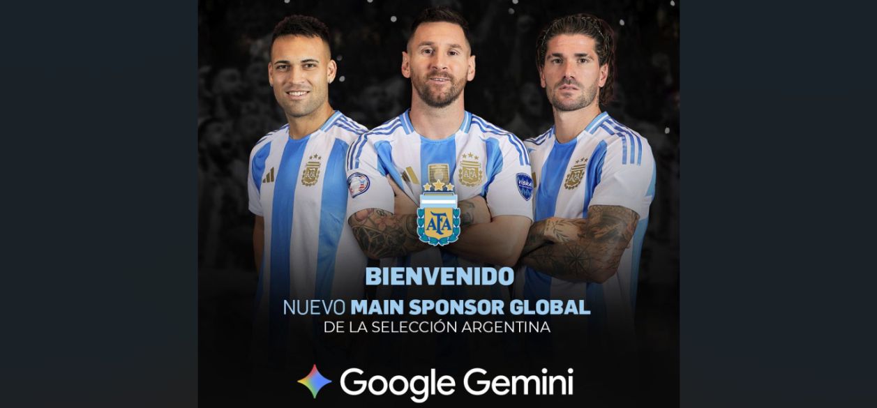 Google se suma como Main Sponsor Global de la Selección Argentina