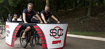 Espn pedalea contra el sedentarismo en una edición especial de Sportscenter