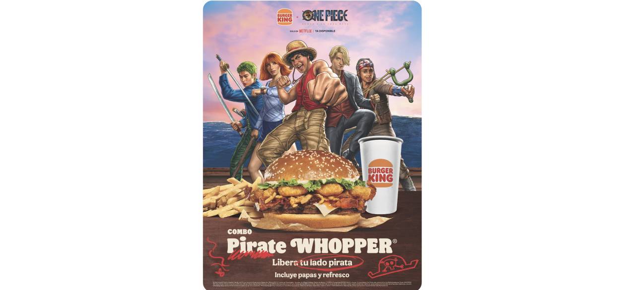 Burger King se une a One Piece con combos edición limitada en México