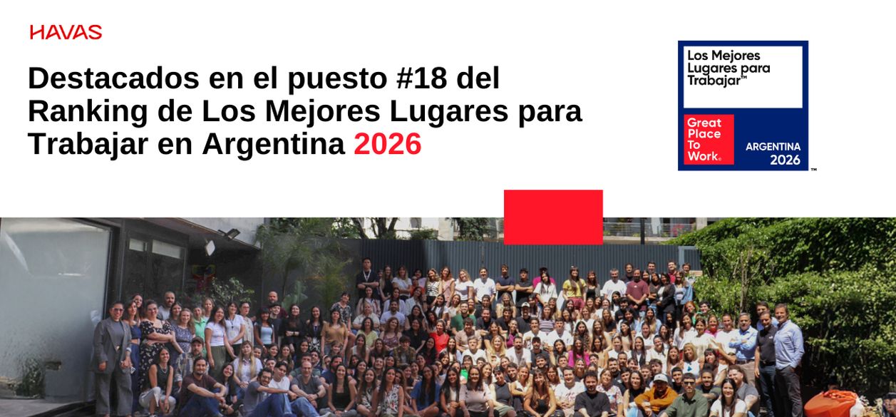 Havas Argentina está entre Los Mejores Lugares para Trabajar en 2026