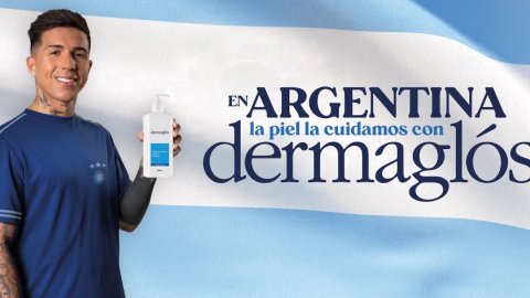 Dermaglós presenta a Enzo Fernández como imagen de su última campaña